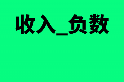 收入负数怎样申报纳税？(收入 负数)