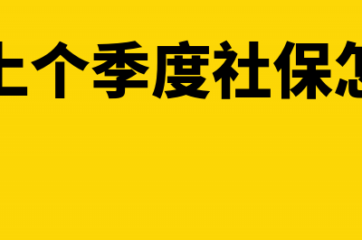 补缴上个季度社保怎么做帐?(补缴上个季度社保怎么办)