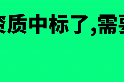 借别人资质中标后财务该怎么处理(借别人资质中标了,需要给多少钱)