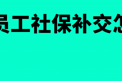 离职员工社保补助怎么入账(离职员工社保补交怎么算)