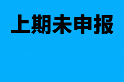 愈期未申报的出口货物劳务账务处理怎么做?(上期未申报)